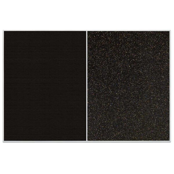 Sliding Door Indoor Enclosed Corkboard, 9